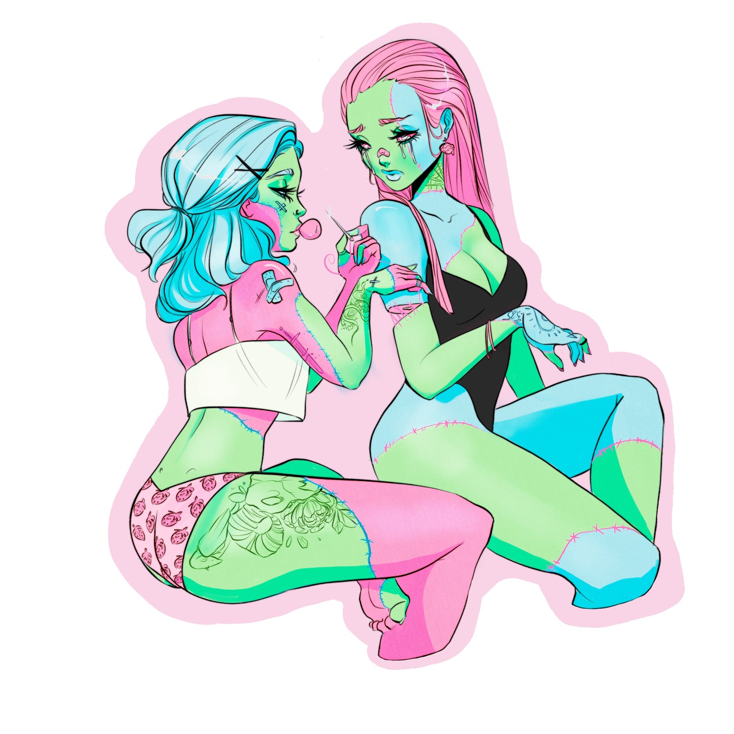 Patchwork Sticker