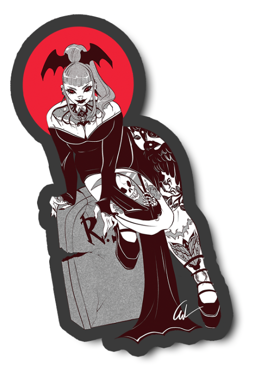 Goth Girls Sticker Set
