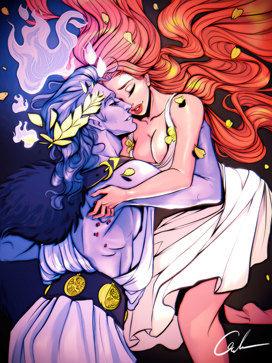 Hades and Persephone [5x7] GOLD FOIL