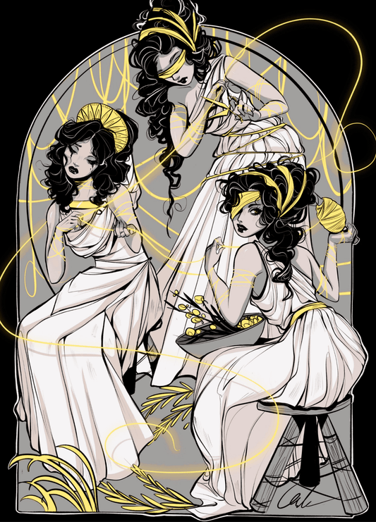 The Three Fates [5x7] GOLD FOIL