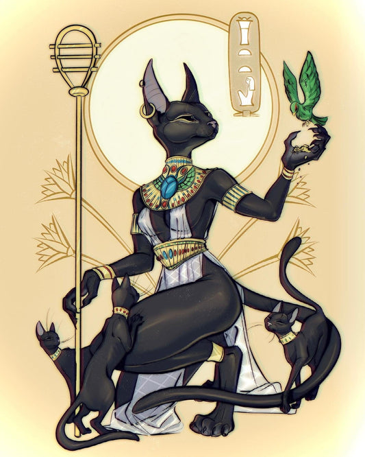 Bastet [5x7] GOLD FOIL