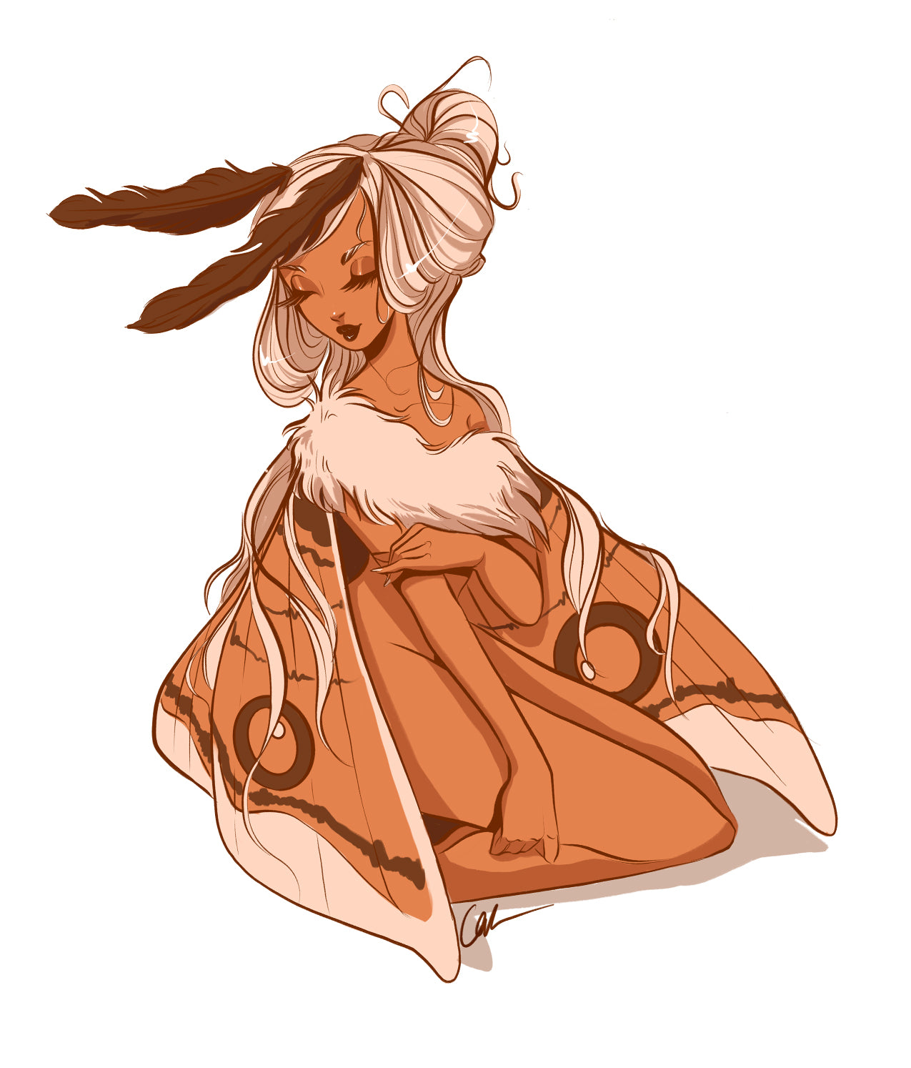 Moth Sticker