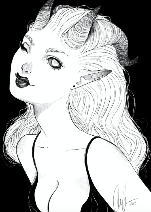 Demon Chick One [5x7]