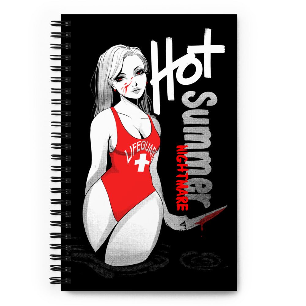 Hot Summer Nightmare Spiral Notebook