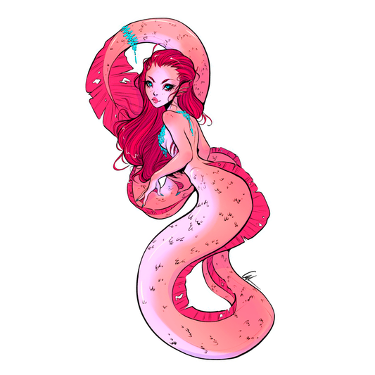 Pink Mermaid Sticker